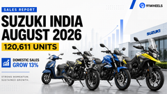 Suzuki Motorcycle India August 2026 Sales Report: 120,611 Units, Domestic Sales Grow 13%